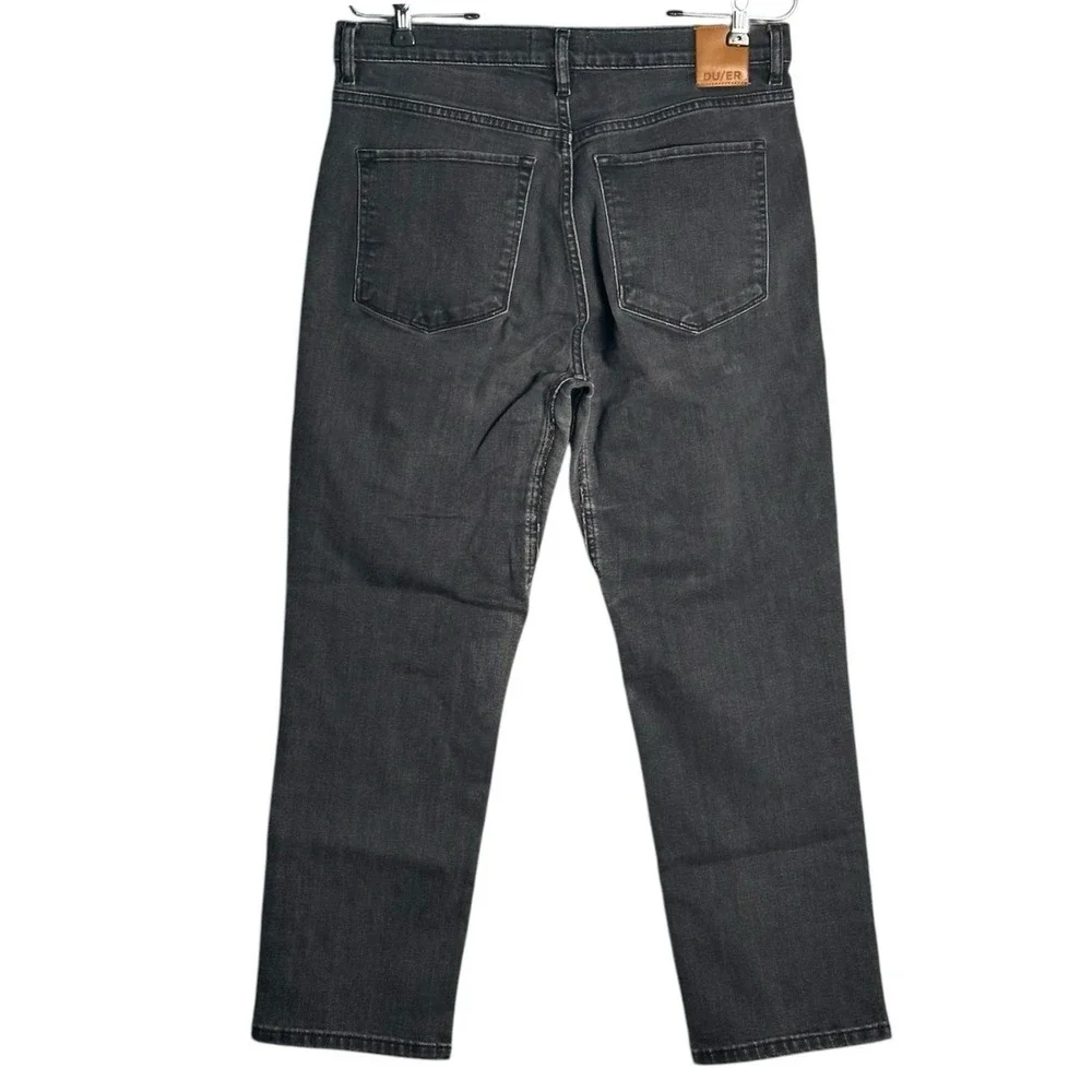 DU/ER Sz 31x27 Straight Leg Performance Denim Jeans Washed Black CoolMax Stretch